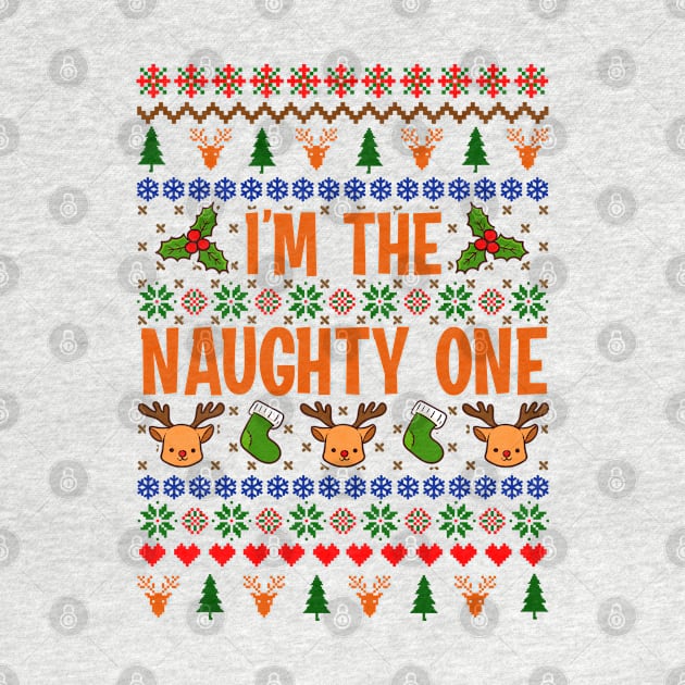 Nice and Naughty Ugly Christmas Matching Sweatshirts by KsuAnn